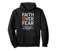 Faith Over Fear The Lord Is On My Side PSALMS 118 6 Chrétien Sweat à Capuche