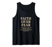 Faith Over Fear The Lord is on My Side Psaume 118 6 Foi Débardeur