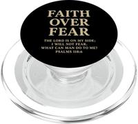Faith Over Fear The Lord is on My Side Psaume 118 6 Foi PopSockets PopGrip pour MagSafe