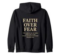 Faith Over Fear The Lord is on My Side Psaume 118 6 Foi Sweat à Capuche