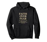 Faith Over Fear The Lord is on My Side Psaume 118 6 Foi Sweat à Capuche