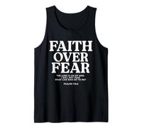 Faith Over Fear Verse de la Bible avec citation chrétienne Débardeur