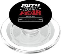 Faith Over Fear Verse de la Bible chrétienne Psaumes Écriture PopSockets PopGrip pour MagSafe