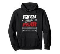 Faith Over Fear Verse de la Bible chrétienne Psaumes Écriture Sweat à Capuche