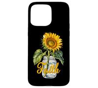 Faith Pot de Tournesol Positive Vibes Croissance Coque pour iPhone 15 Pro Max