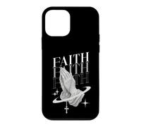 Faith Priing Hands Saint Rosaire Chrétiens Y2k Esthétique Coque pour iPhone 12 Mini
