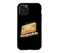 Faith Reboot My Day Christian Keyboard Coque pour iPhone 11 Pro