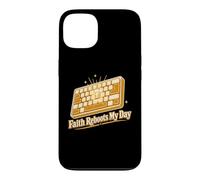 Faith Reboot My Day Christian Keyboard Coque pour iPhone 13