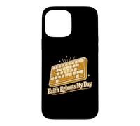 Faith Reboot My Day Christian Keyboard Coque pour iPhone 13 Pro Max