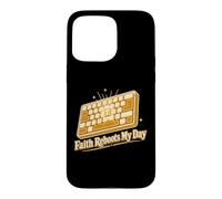 Faith Reboot My Day Christian Keyboard Coque pour iPhone 15 Pro Max