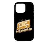 Faith Reboot My Day Christian Keyboard Coque pour iPhone 16 Pro