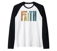 Faith Shirts for Women Christian Shirt Jesus Cross Religious Manche Raglan