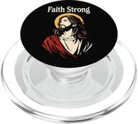 Faith Strong Jésus Christ Vintage Chrétienne Bible Prière PopSockets PopGrip pour MagSafe
