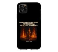 Faith Through The Fire Verse biblique chrétienne Isaiah 43:2 Coque pour iPhone 11 Pro Max