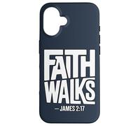 Faith Walks Jacques 2:17 Coque pour iPhone 16
