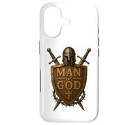 Faithful Warrior Man of God Christian Men Knight Armor Dad Coque pour iPhone 17