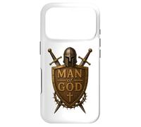 Faithful Warrior Man of God Christian Men Knight Armor Dad Coque pour iPhone 17 Pro