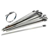 Faithfull - Attaché-câbles en acier inoxydable 7,9 x 360 mm (paquet de 50)