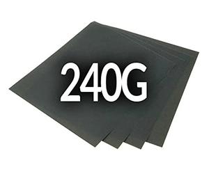 Faithfull AWDP240 Papier abrasif pour ponçage à sec / à eau Format A240 Lot de 25 (Import Grande Bretagne)