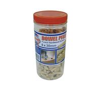 Faithfull Bois Chevilles Plissé 30 x 6mm (Tube 300) FAIDOW6300T