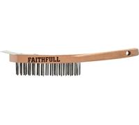 Faithfull Brosse à gratter légère avec racloir, quatre rangées TK9834 (Four Row) (Multi Colour)
