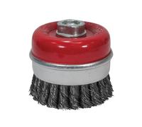 Faithfull Brosse en Coupe Noeud Torsion 80mm M14x2, 0.50mm Câble Acier FAIWBT80