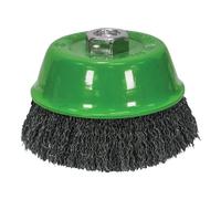 Faithfull Brosse en Coupe 100mm M14x2, 0.30mm Fils Acier Inoxydable FAIWBC100S