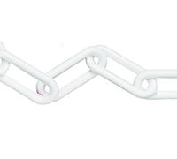 Faithfull Chaîne en plastique Blanc 8 mm 12,5 m