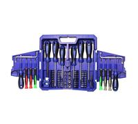 Faithfull Coffret 63 Pièces Screwdriver & Embouts CRV Magnétique FAISDSET63