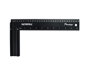 Faithfull CS12CNC Prestige Équerre en aluminium Noir 300 mm Multicolore