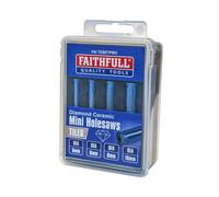 Faithfull - Ensemble de mini scies à trépan en céramique diamant, 4 pièces
