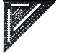 Faithfull FAICSQ7CNC Presitge Quick Square Aluminium Noir 178 mm