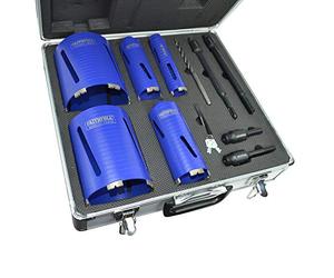 Faithfull faidckit11 Carottier diamant Kit avec étui (Lot de 11)