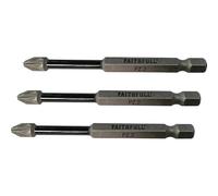 Faithfull FAISBPZ275IM Lot de 3 embouts de tournevis à percussion PZ2 Longueur 75 mm