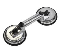 Faithfull FAISUCPAD2 Ventouse à double patin en aluminium 120 mm Supporte jusqu'à 110 kg