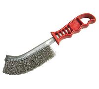 Faithfull FAIWBHANDS Brosse à gratter en acier avec manche rouge 25 cm de long