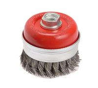 Faithfull FAIWBT65 Wire Cup Brush Twist Knot 65mm x M14 x 2 - 0.5mm Wire
