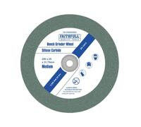 Faithfull GW20025GG Meule à meuler à usage général 200 x 25 mm Grain vert