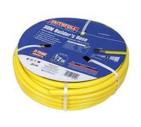 Faithfull Heavy-Duty Reinforced PVC Builders Hose 30M (98ft) 12.5mm (1/2in) Diameter - Heavy Duty 24 Braid Fibre Mesh, Kink & Twist Resistant Hose Pipe