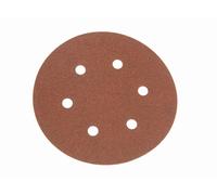 Faithfull Hook & Loop Disque de Ponçage DID2 Troué 150mm X 80G (Paquet 25)