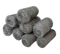 Faithfull Laine D'Acier, Grades Assortis Rouleaux De 20G (Paquet De 8) FAIASW8A