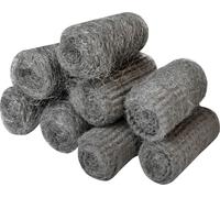 Faithfull laine d'acier, variétés assorties rouleaux de 20g (paquet de 8) TK10075 (One Size) (Multi Colour)