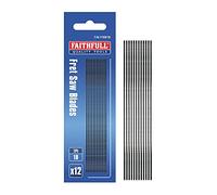 Faithfull Lot de 12 lames pour scie à chantourner 18 Tpi