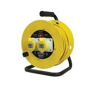 Faithfull Power Plus Ouvert Tambour Câble Bobine 110V 16A 2-Socket 25m (2.5mm )