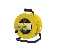 Faithfull Power Plus Ouvert Tambour Câble Bobine 110V 16A 2-Socket 25m (2.5mm )
