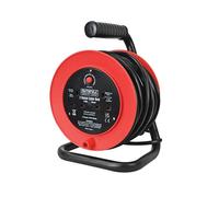 Faithfull Power Plus Ouvert Tambour Câble Bobine 240V 13A 2-Socket 15m FPPCR15