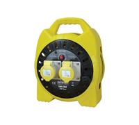 Faithfull Power Plus Semi-Fermé Câble Bobine 110V 16A 2-Socket 15m (1.5mm Cabl