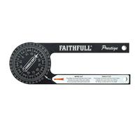 Faithfull Précision De Scie À Onglet Protracteur Aluminium Noir FAIMSPCNC