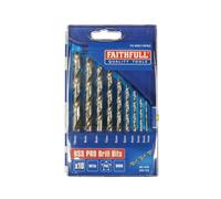 Faithfull Professionnel HSS Intermédiaire Set Mèche Perceuse,10 Pièce (1 - 10mm)