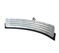 Faithfull Raclette de Jardin Robuste de 762 mm - Tête incurvée, Acier CRC, Lame en Caoutchouc - Outil Manuel de Nettoyage et de Nettoyage pour environnements agricoles, industriels et extérieurs